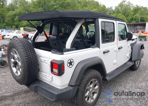 2020 Jeep Wrangler Unlimited Freedom 4X4 from USA, damaged, VIN 1C4HJXDG9LW238494